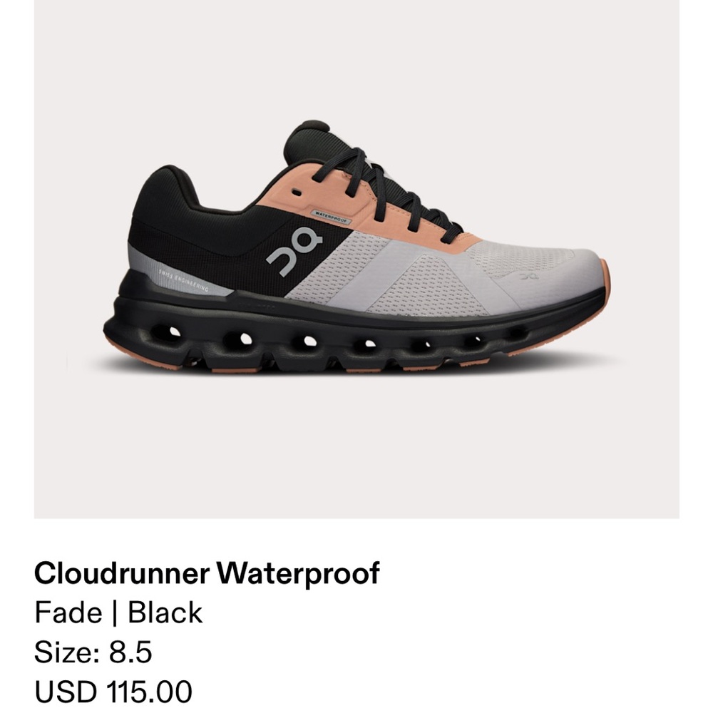 ON Cloudrunner Waterproof Sneakers